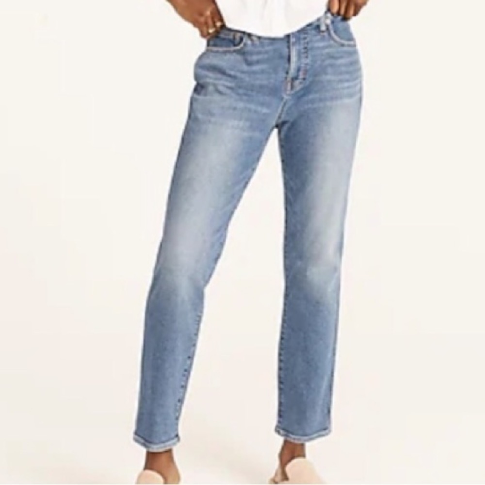 J.Crew Light Wash Curvy Straight High Rise Reimagined NWT Ankle Jeans #BA674